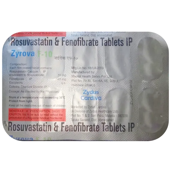 zyrova f 5mg tablet 10's